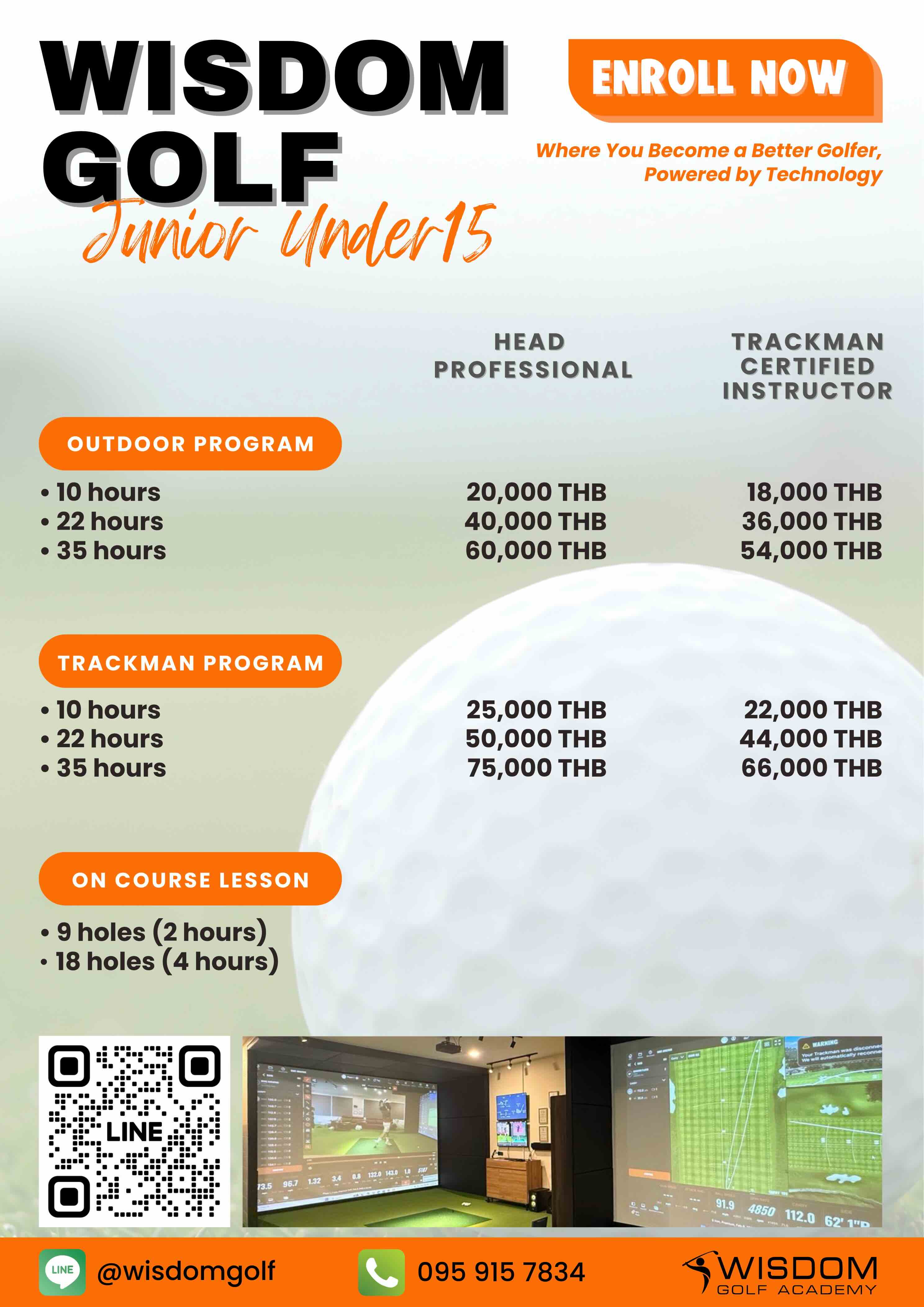 Wisdom Golf Academy Junior Package